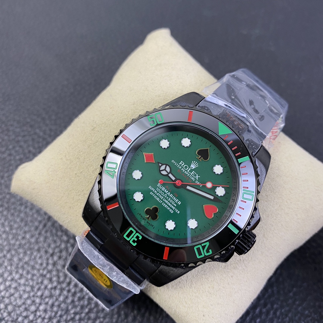 The latest model of the Submariner BLAKEN combines Rolex’s most popular green and black water ghosts,
