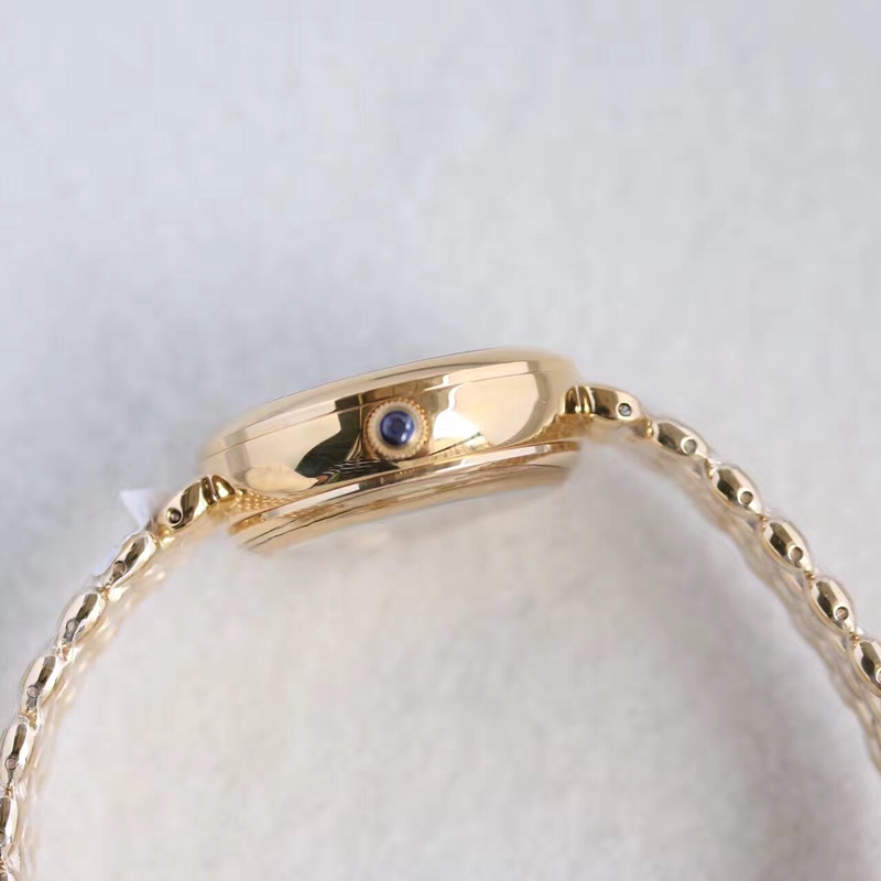 Omega water drop model full rose gold shell Roman diamond face,