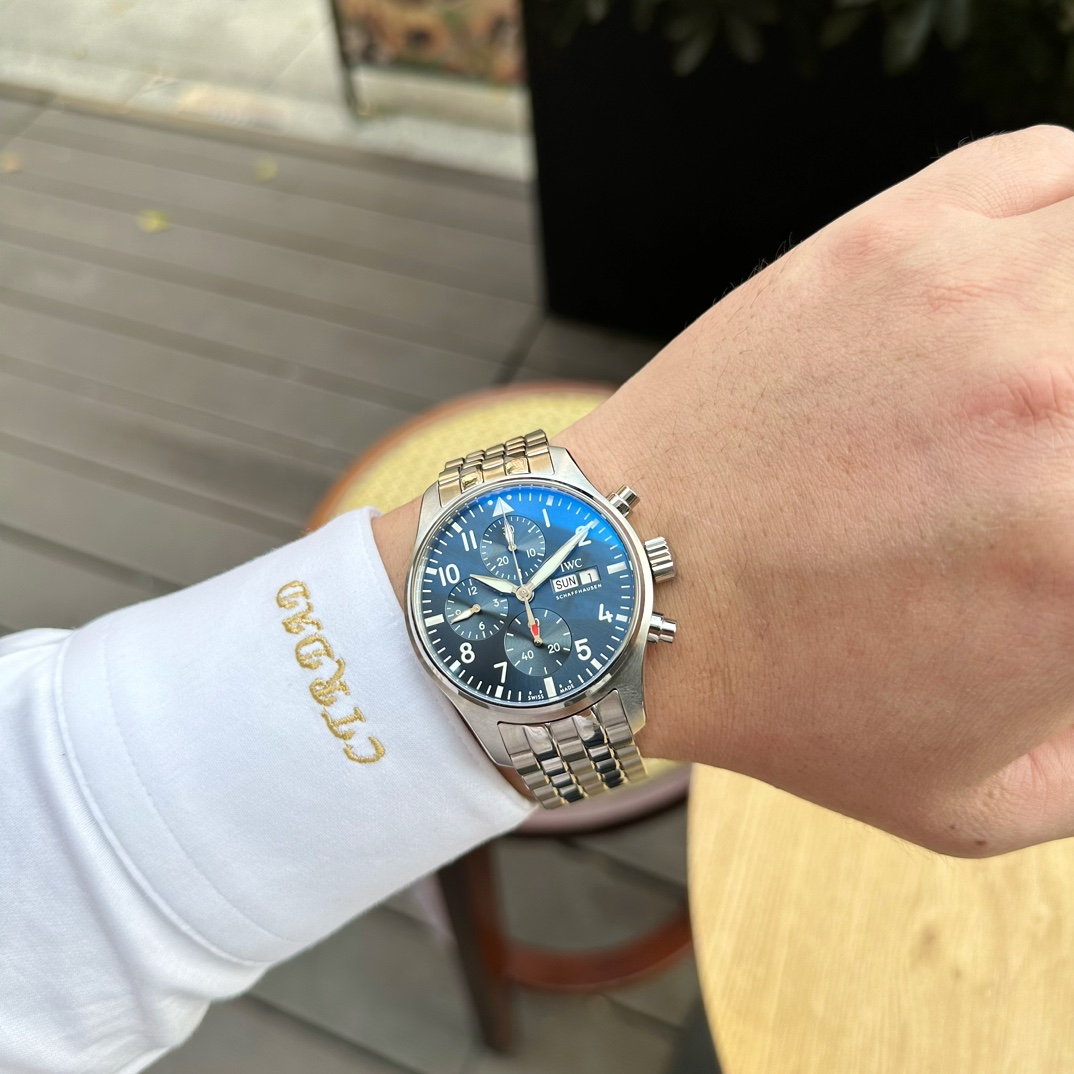 IWC Pilot's New Pilot Chronograph Watch 41 Series Belt IW388101