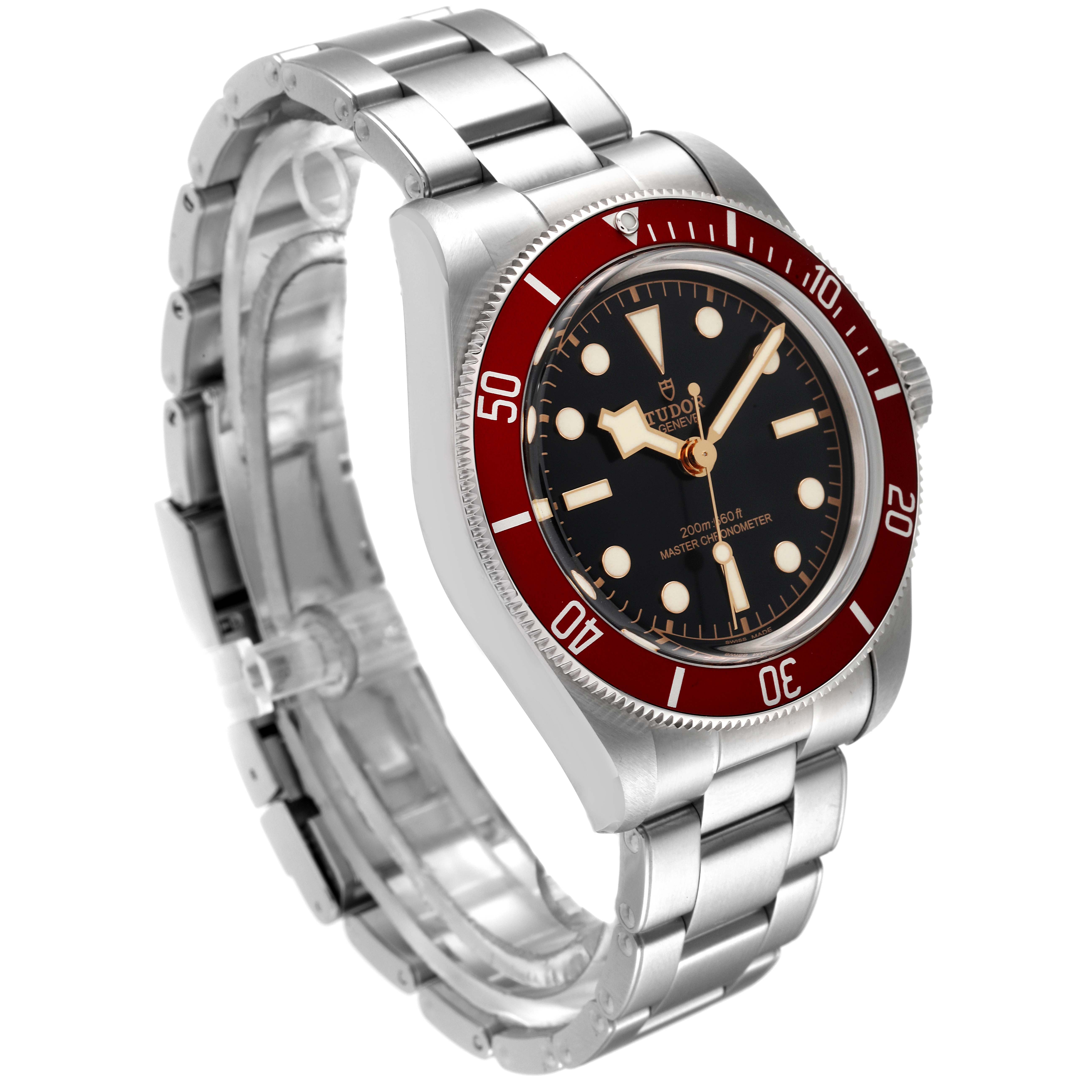 Tudor Heritage Black Bay Burgundy Bezel Steel Mens Watch 7941A1A0 Box Card