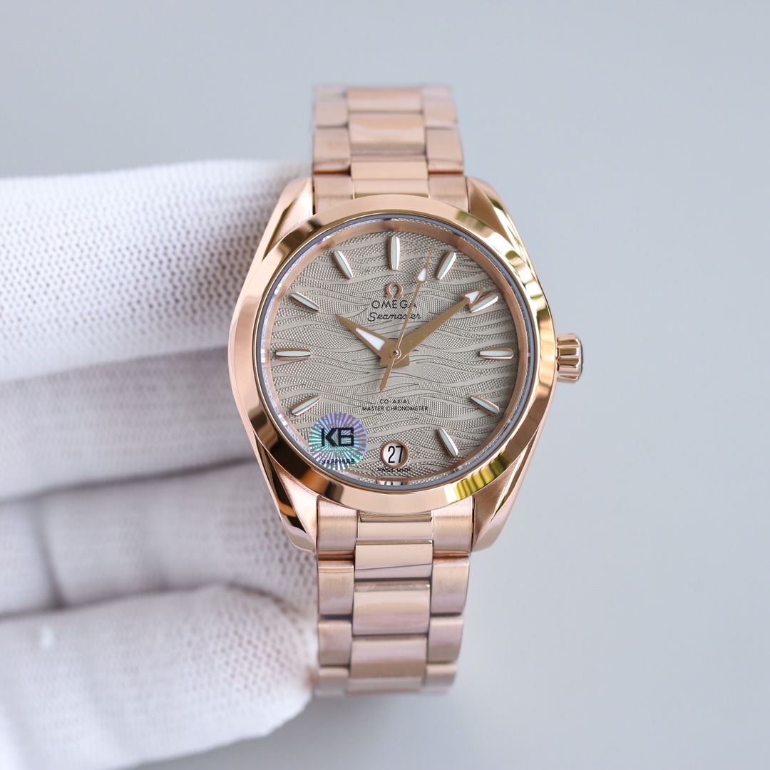 The Omega Seamaster series has a diameter of 34mm.