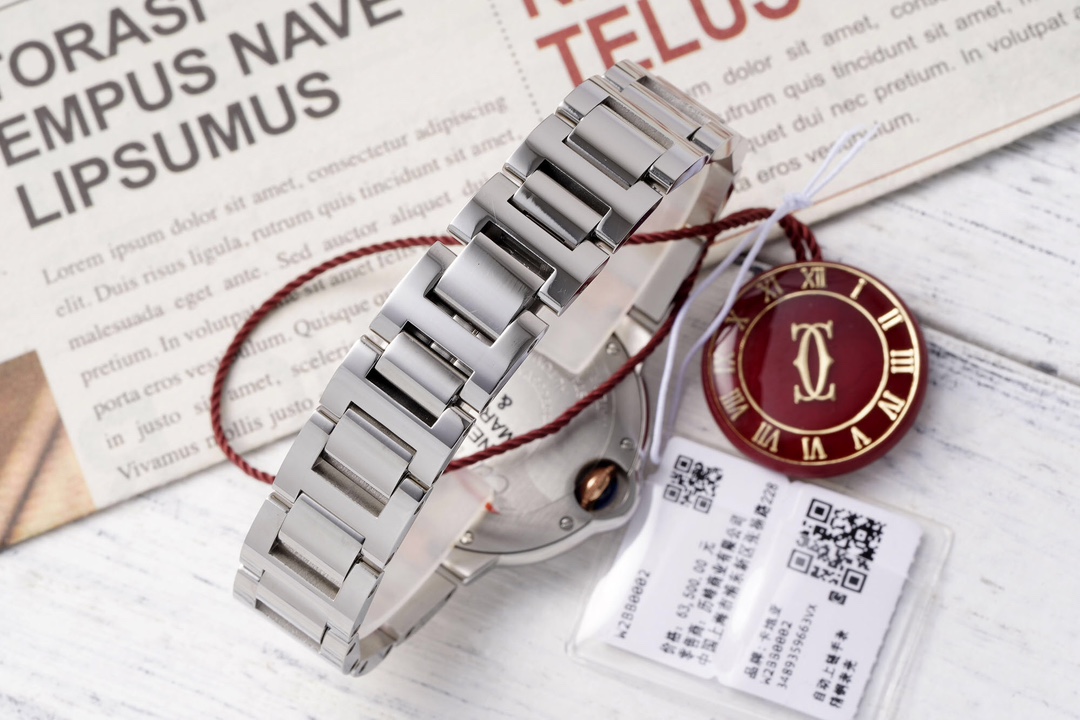 Cartier 33mm blue balloon series watch