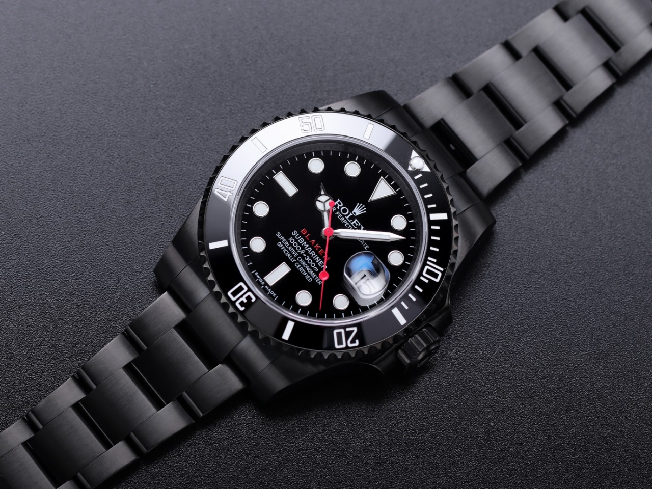 V9 Rolex Submariner BLAKEN is officially the same obsidian version, equipped with