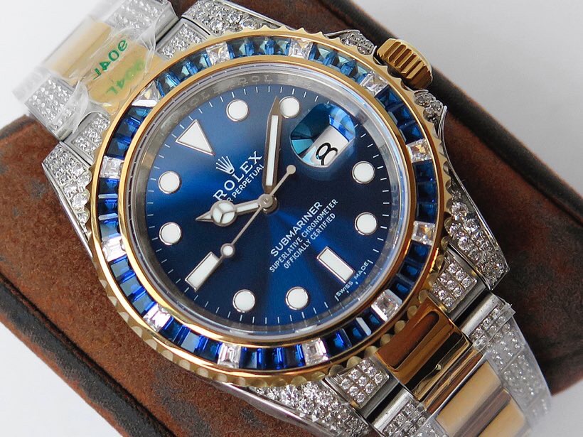 Rolex Greenwich II Custom Edition 116759 SAru-78209 Pavé Diamonds!