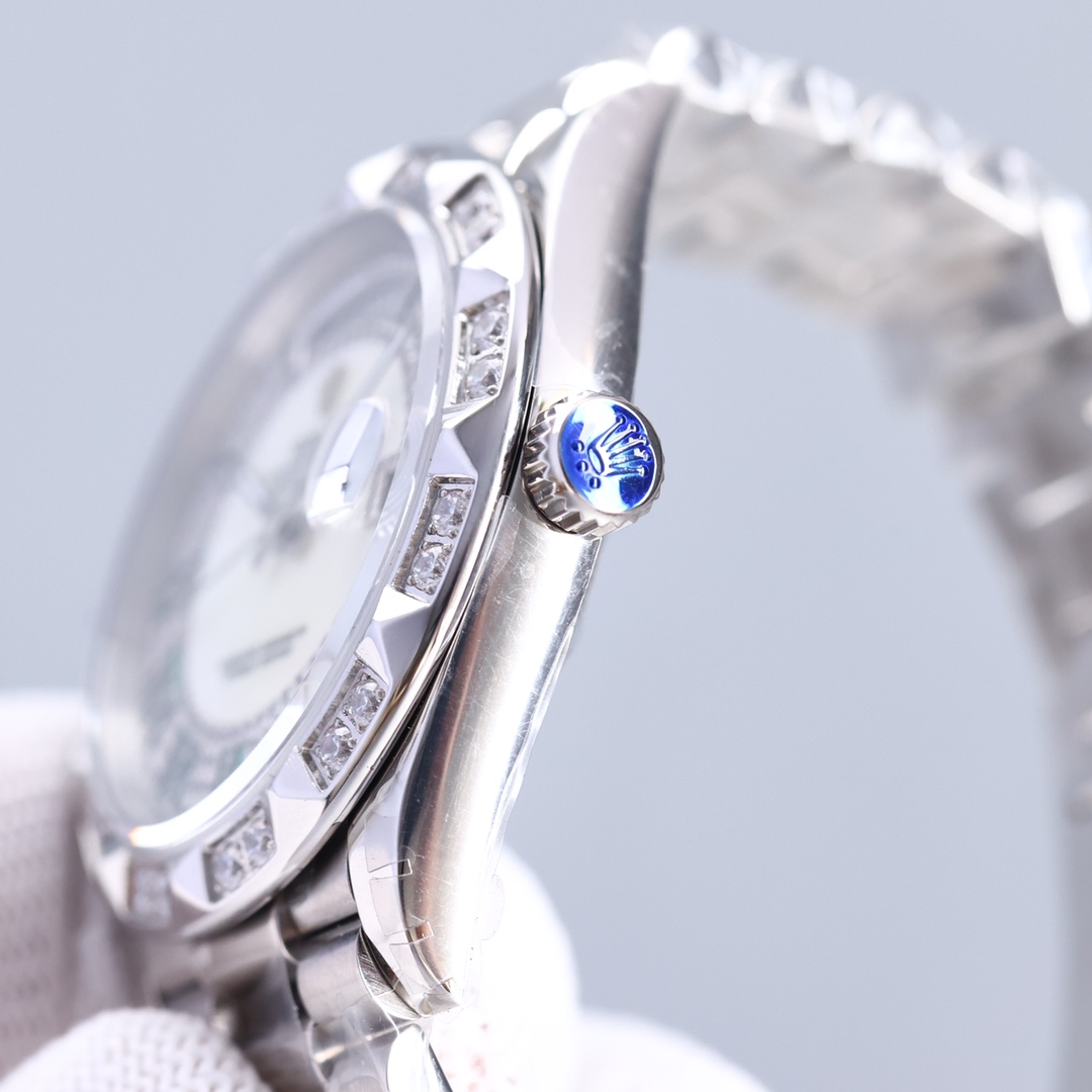 Rolex Day-Date Series Gypsophila Diamond-encrusted Mechanical Watch