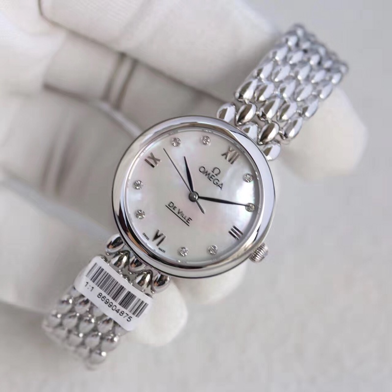 Omega water drop model full rose gold shell Roman diamond face