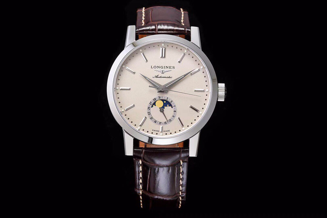 Longines L4.826.4.92.2 moon phase watch