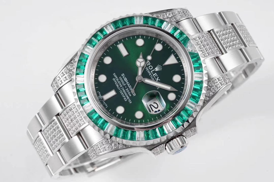 EX Rolex SUB submersible rear diamond custom version!