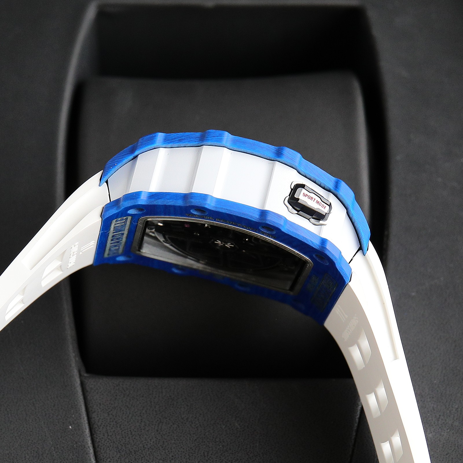 The Chad Mille 35-03 blue watch is a watch launched by Richard Mille