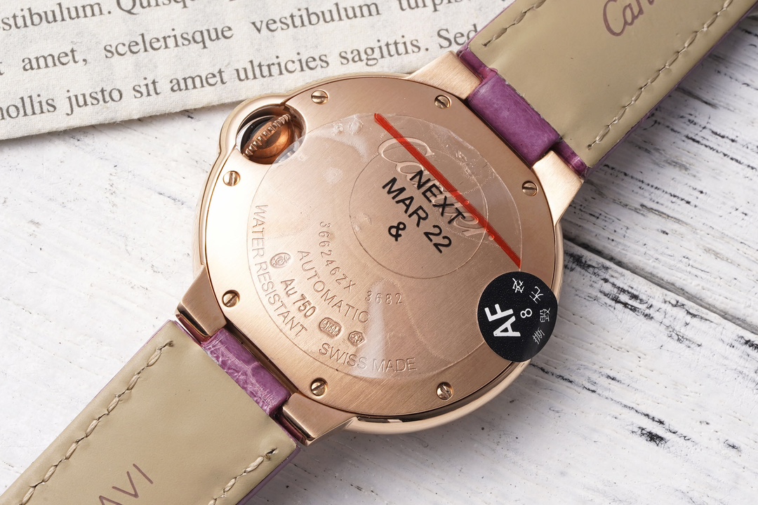 Cartier 33mm blue balloon series watch