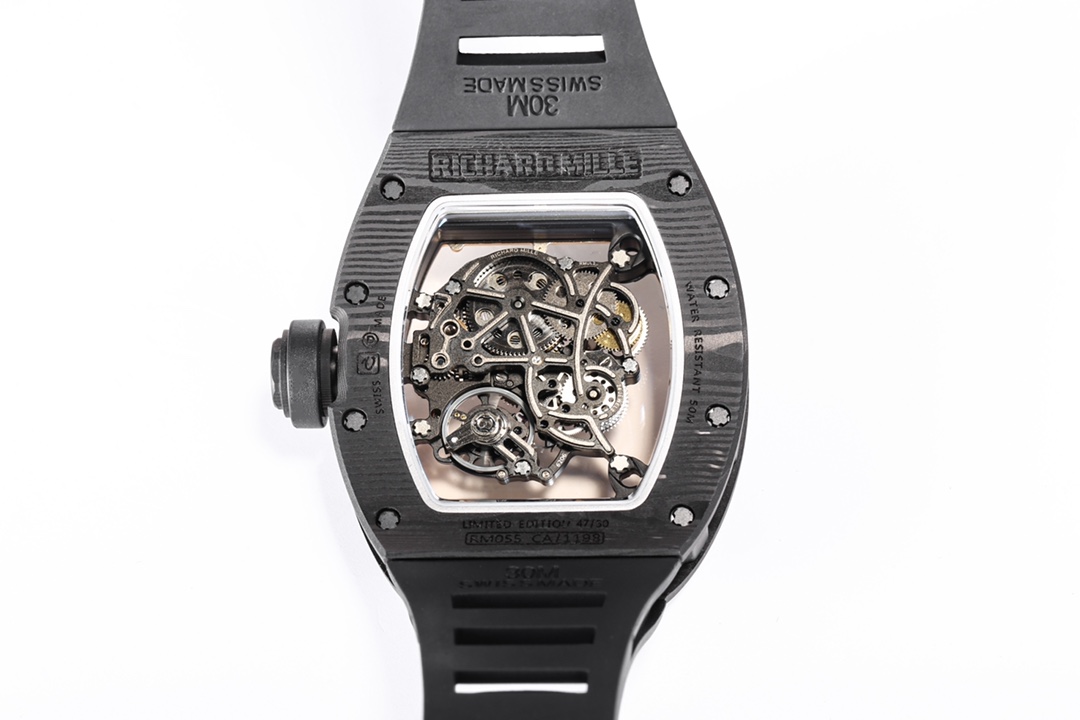 Richard Mille ultra-light NTPT full carbon fiber watch: RM055