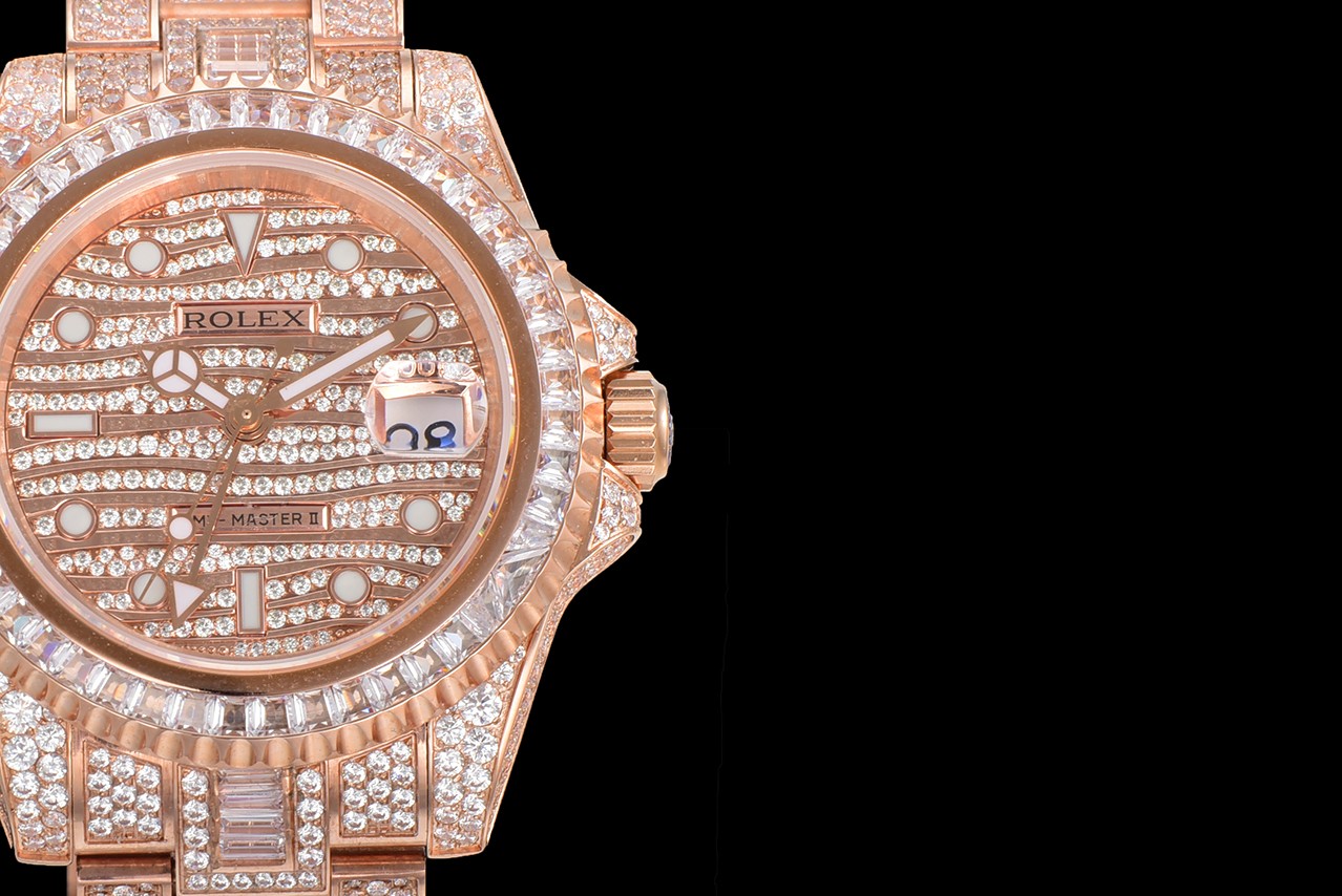 Rolex Greenwich II with pavé diamonds——ROLEX116769TBR-74779B