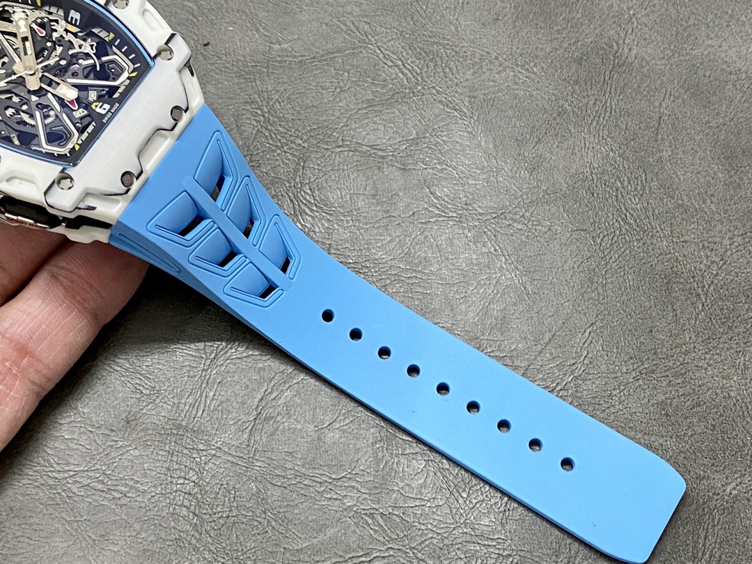 The Chad Mille 35-03 blue watch is a watch