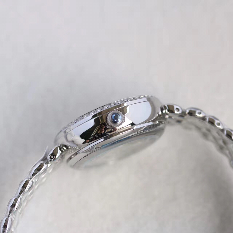 Omega water drop model full rose gold shell Roman diamond face