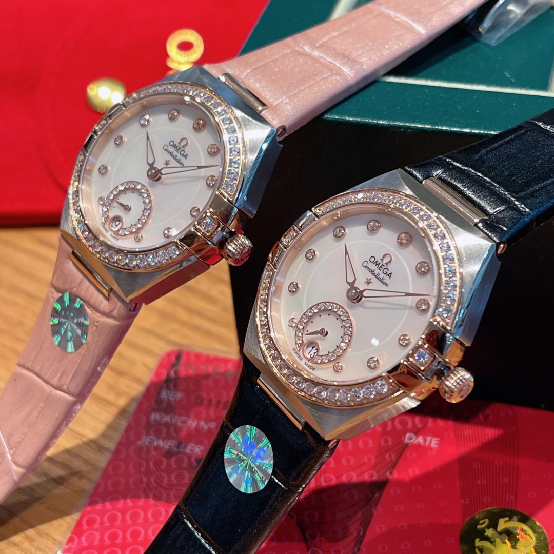 The timeless and charming design of the Omega Constellation series watch