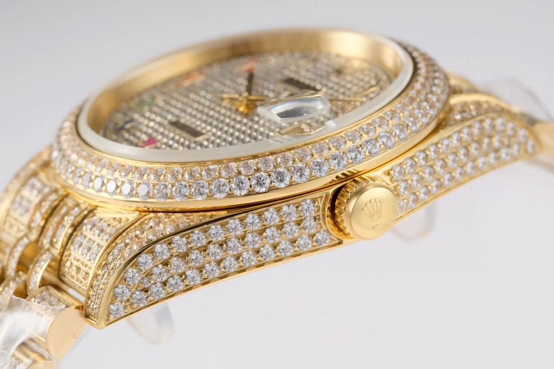 Rolex Diary Full Diamond Luxurious Edition Rolex Luxurious 18k Nano Technology!