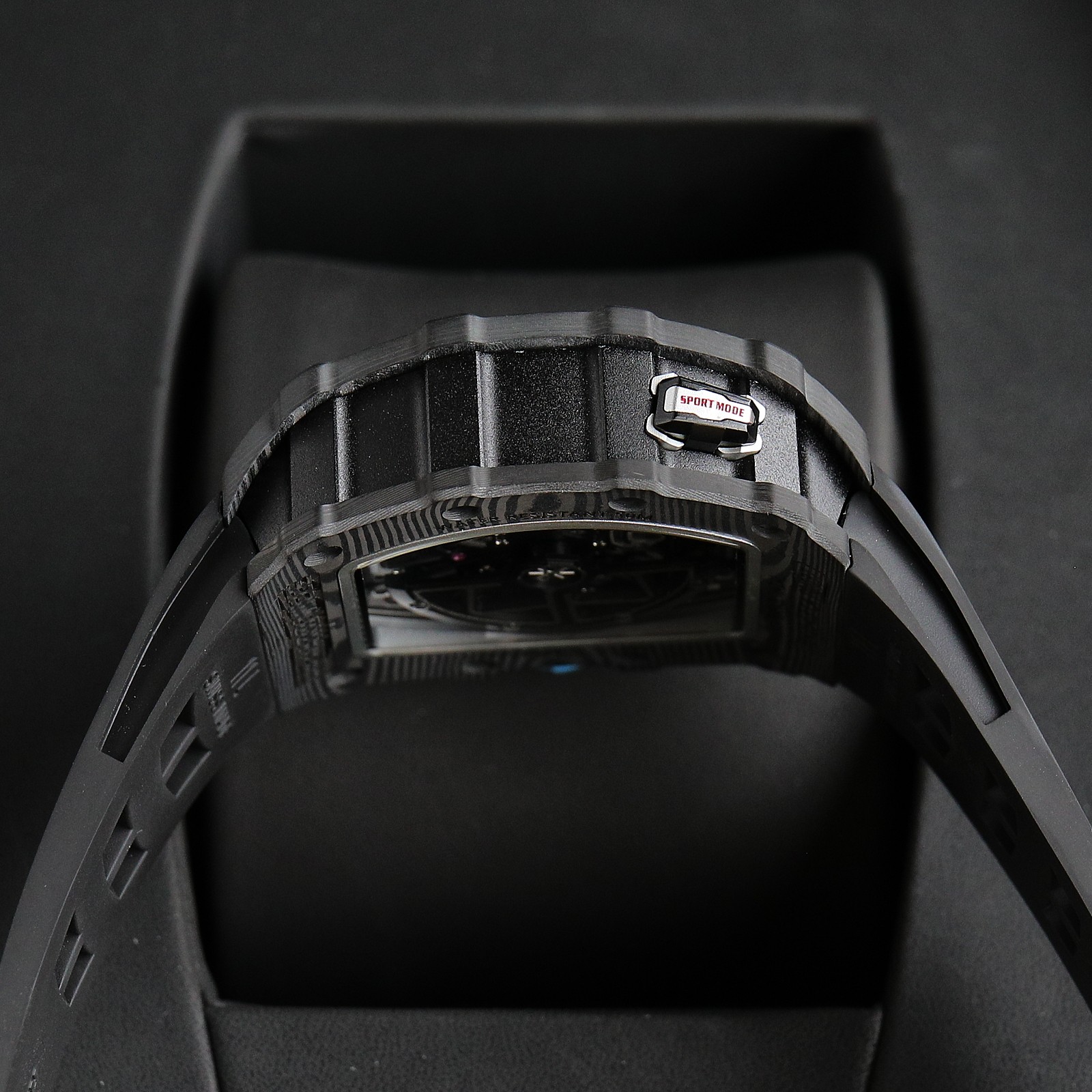 The Chad Mille 35-03 blue watch is a watch launched by Richard Mille.