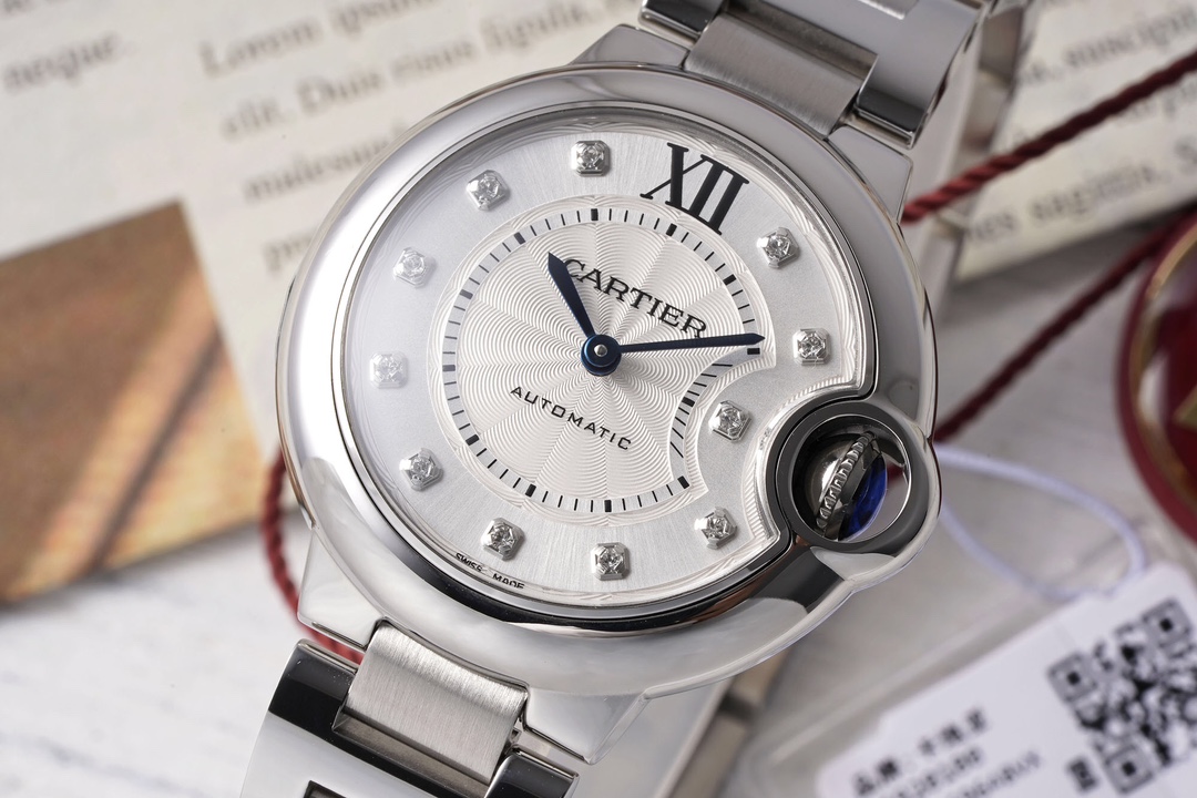 Cartier 33mm blue balloon series watch