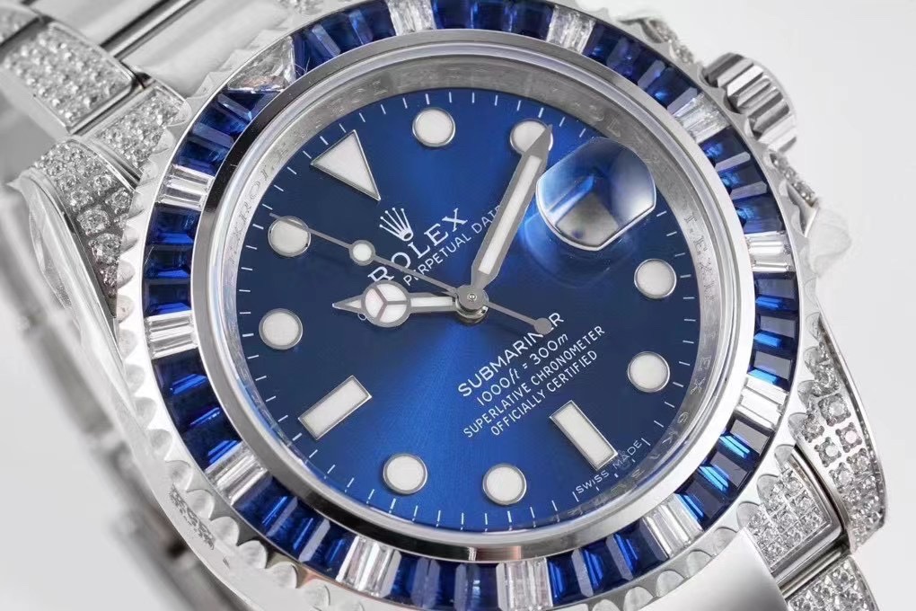 EX Rolex SUB submersible rear diamond custom version!