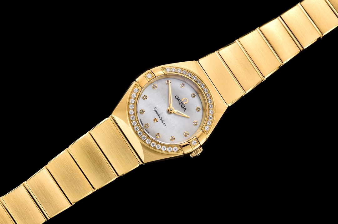 Omega's fifth generation Constellation series 25mm Swiss quartz women's watch.