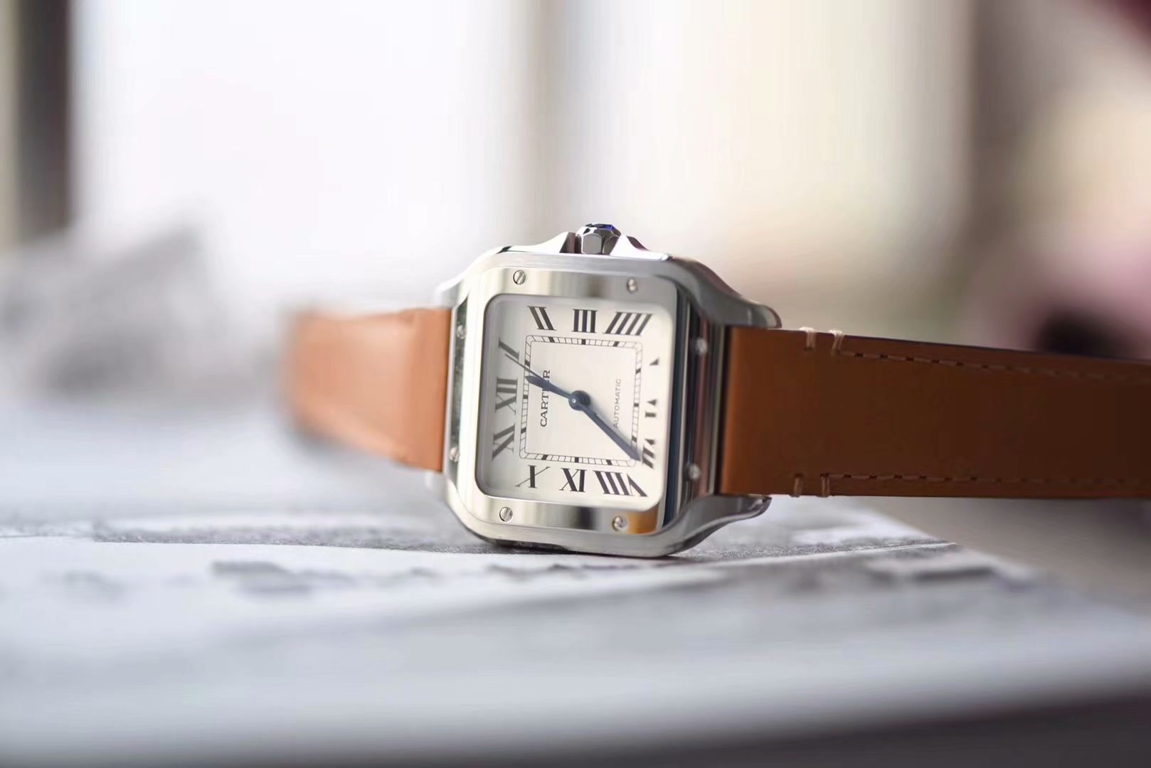 Cartier Santos 9015 machine ladies 34MM