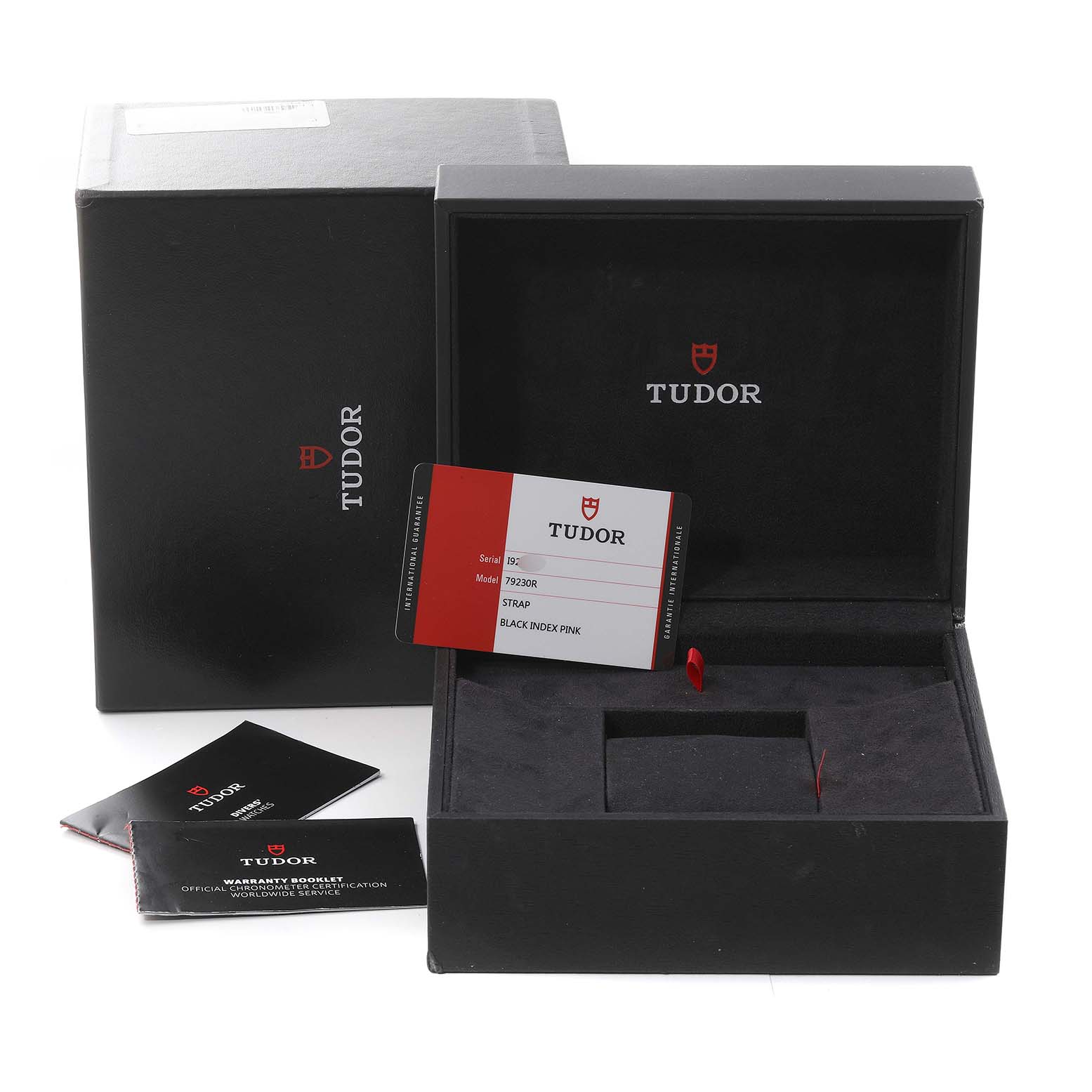 Tudor Heritage Black Bay Burgundy Bezel Steel Mens Watch 79230 Box Card