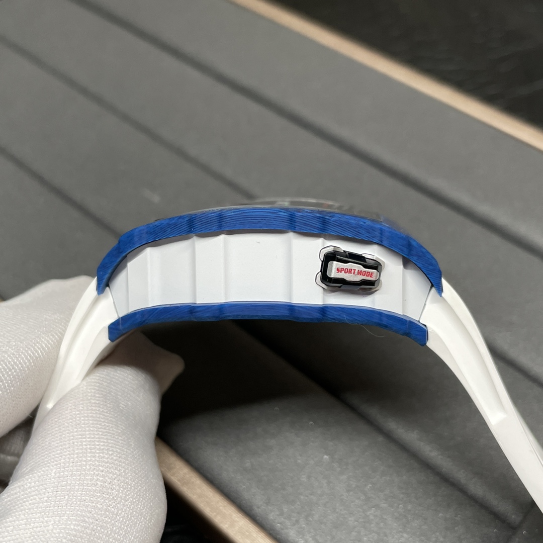 The Chad Mille 35-03 blue watch is a watch