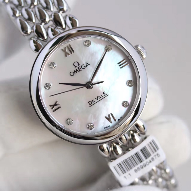 Omega water drop model full rose gold shell Roman diamond face