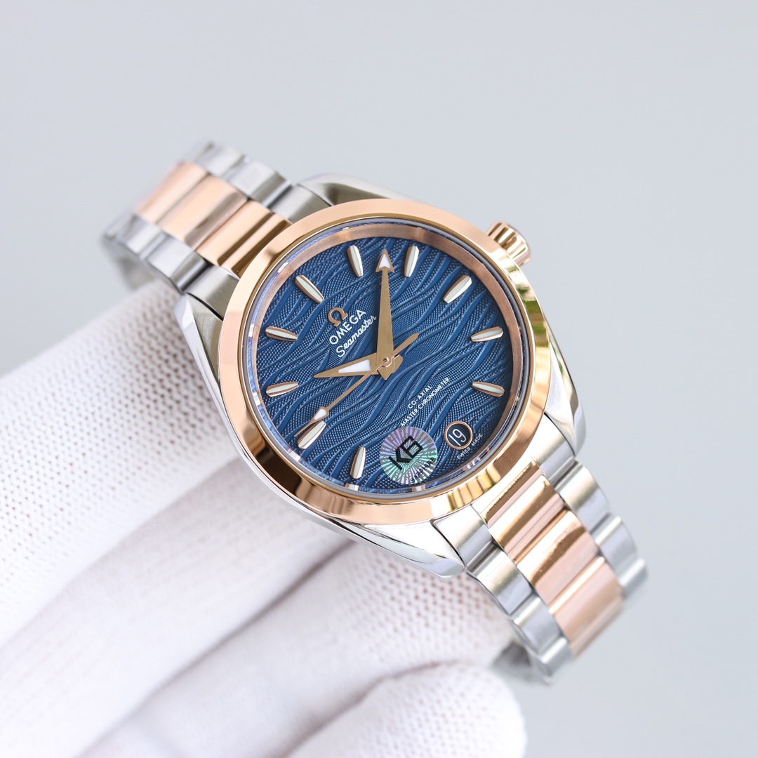 The Omega Seamaster series has a diameter of 34mm