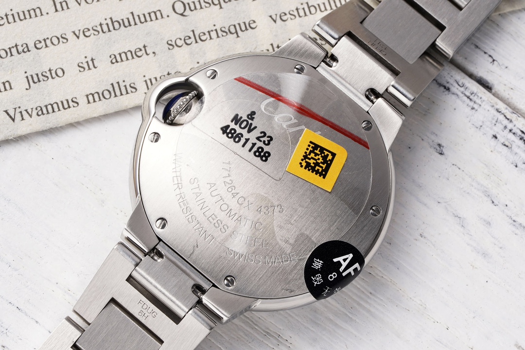 Cartier 33mm blue balloon series watch