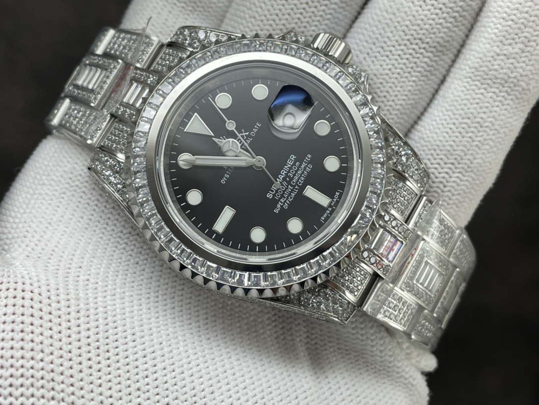 Rolex Gypsophila watch in history-Submariner Special Diamond Pavé!