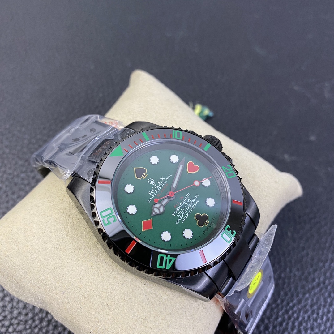The latest model of the Submariner BLAKEN combines Rolex’s most popular green and black water ghosts,