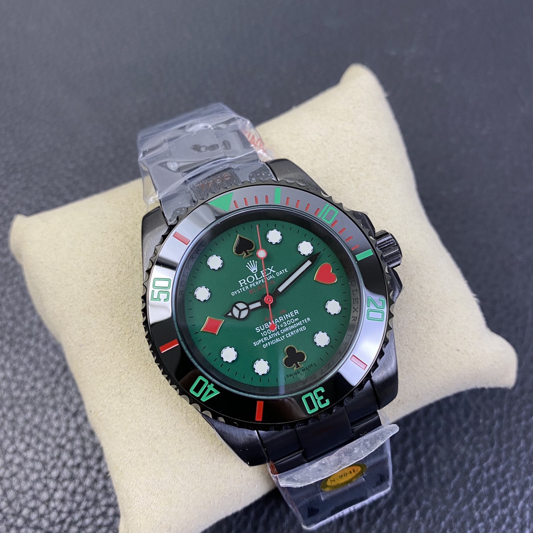 The latest model of the Submariner BLAKEN combines Rolex’s most popular green and black water ghosts,