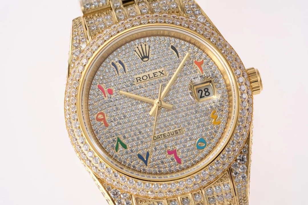 Rolex Diary Full Diamond Luxurious Edition Rolex Luxurious 18k Nano Technology!