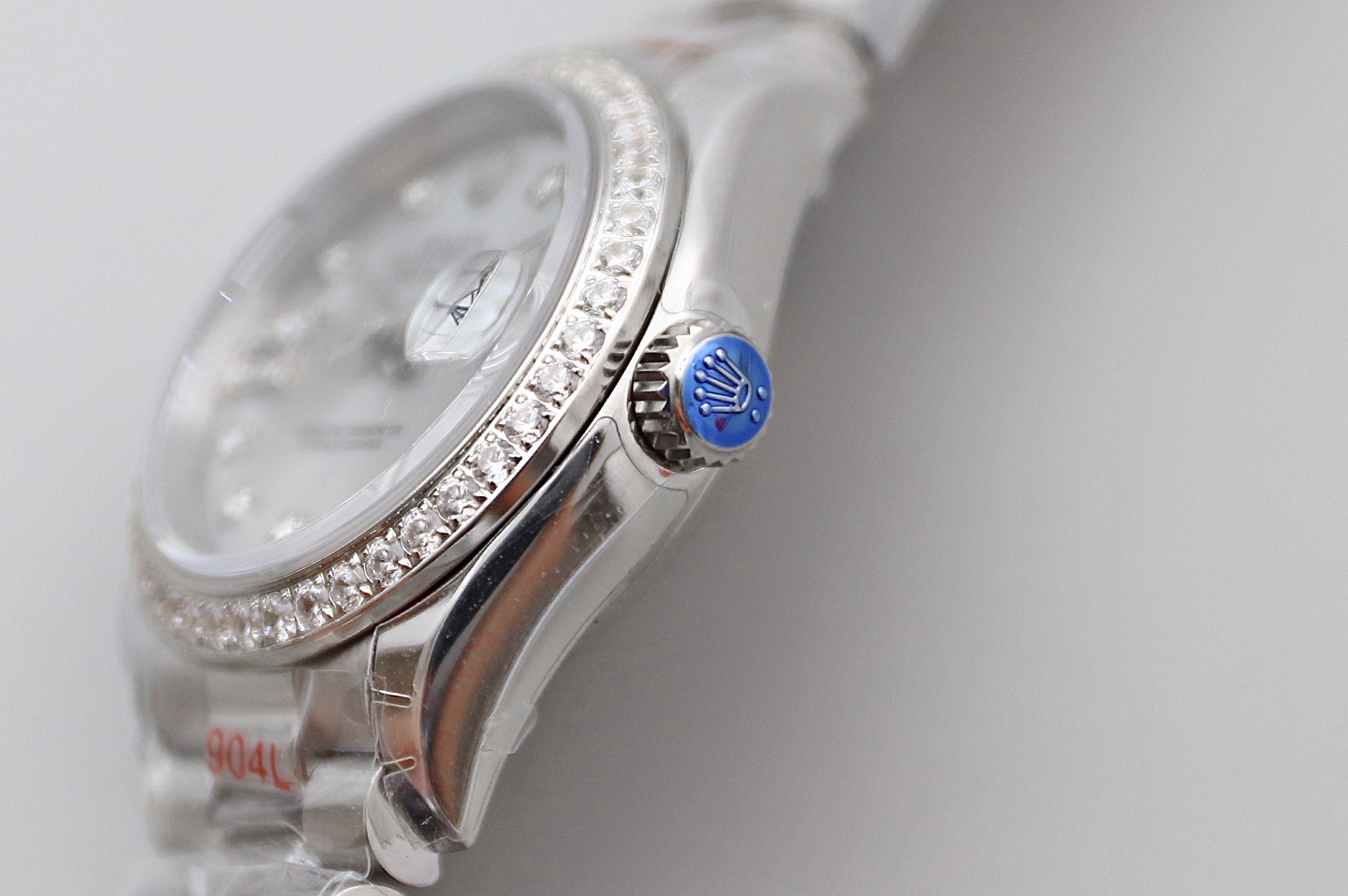 Rolex 28mm logbook women's watch, case size