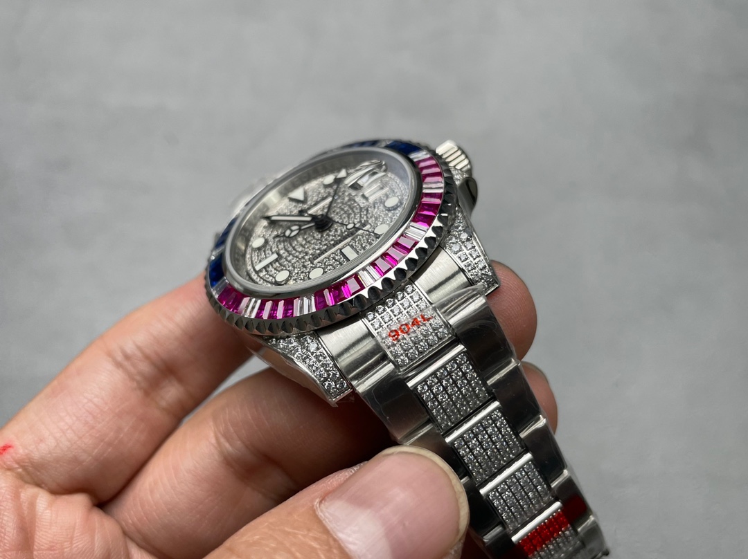 ROF luxury masterpiece, Rolex Submariner rear diamond custom version!