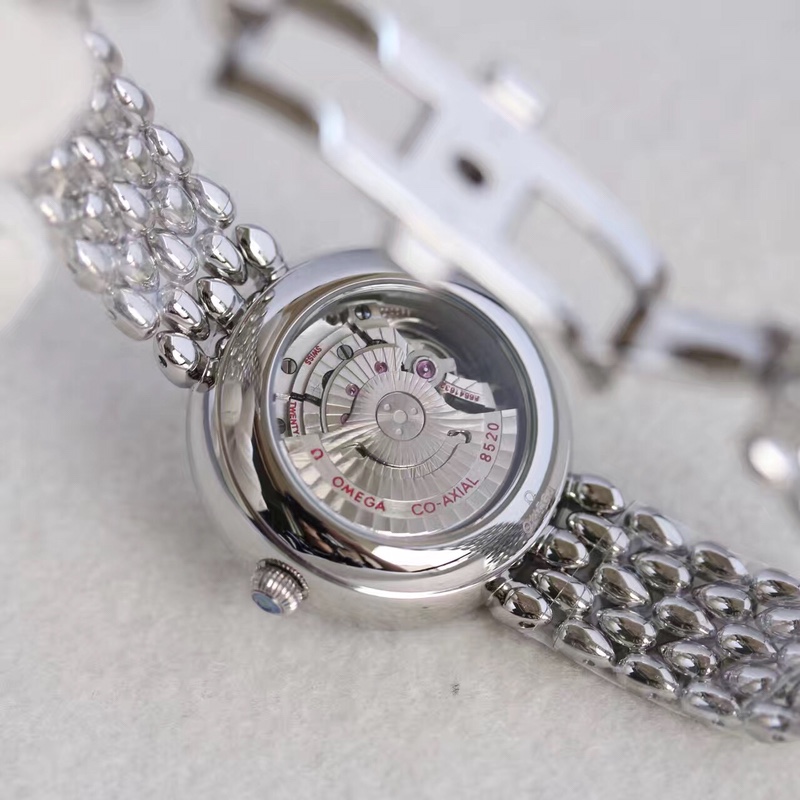 Omega water drop model full rose gold shell Roman diamond face