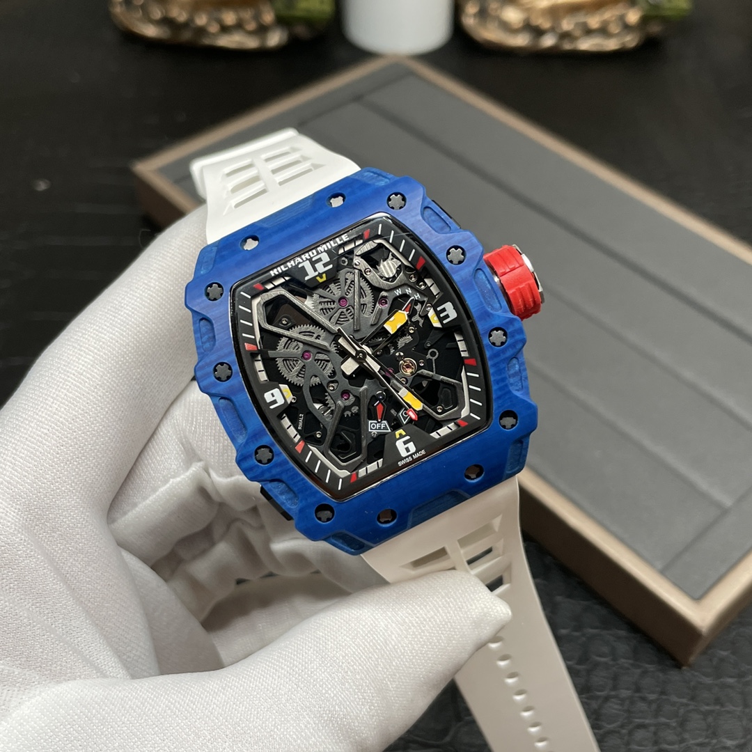 The Chad Mille 35-03 blue watch is a watch