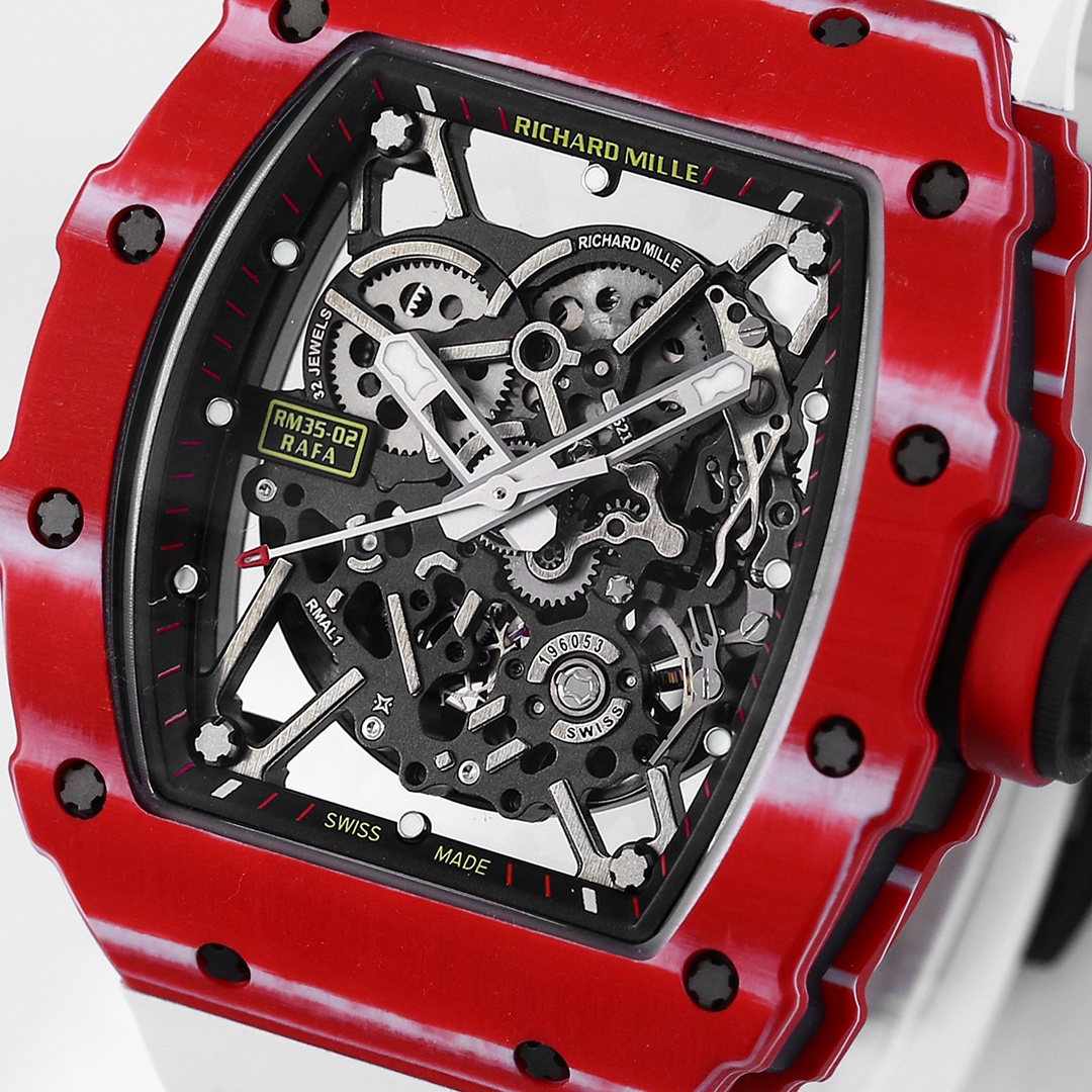 Richard Mille RM 35-02 RAFAEL NADAL carbon fiber fully automatic mechanical watch!