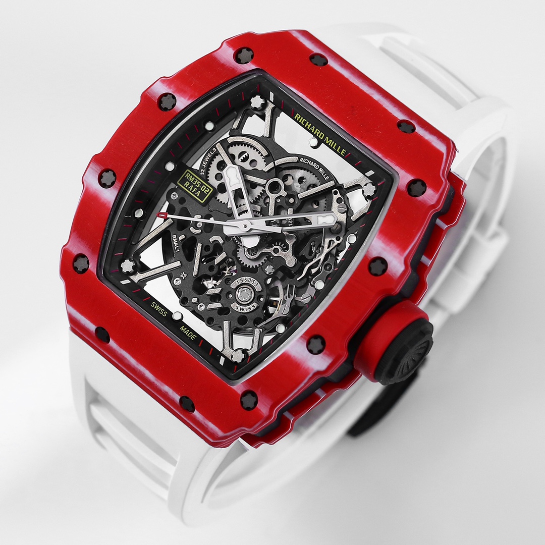 Richard Mille RM 35-02 RAFAEL NADAL carbon fiber fully automatic mechanical watch!