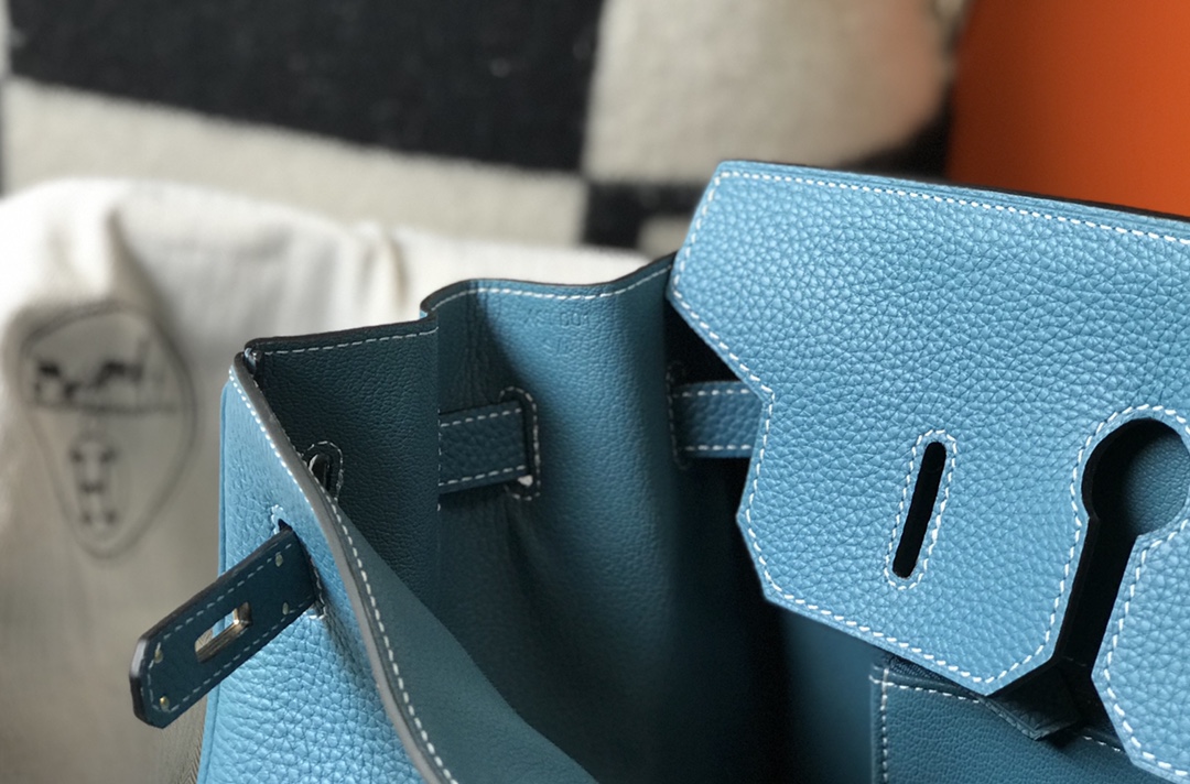 Hermes 𝑫𝒓𝒆𝒂𝒎 𝒃𝒂𝒈 ♥ Bɪʀᴋɪɴ denim blue