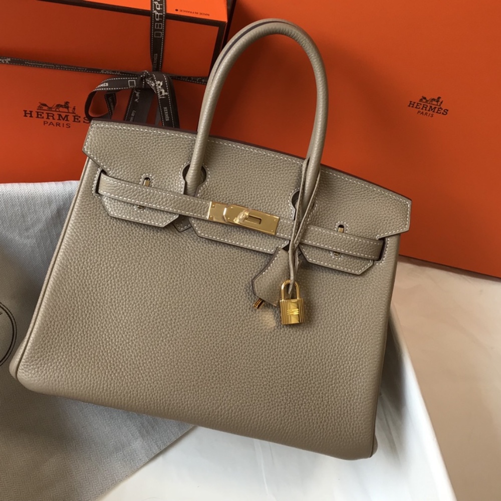 𝑫𝒓𝒆𝒂𝒎 𝒃𝒂𝒈 ♥ Bɪʀᴋɪɴ turtledove gray/gold