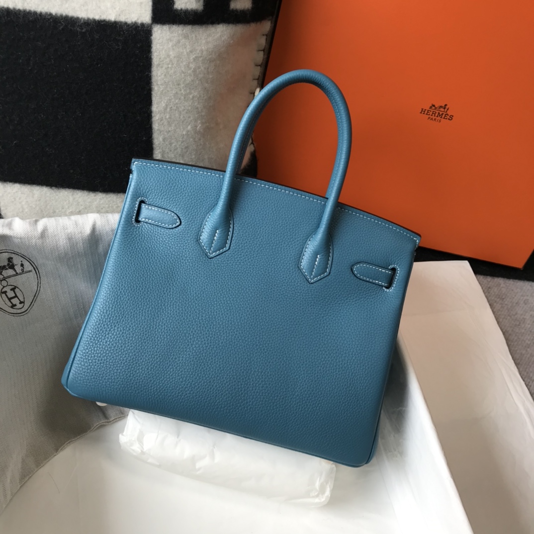 Hermes 𝑫𝒓𝒆𝒂𝒎 𝒃𝒂𝒈 ♥ Bɪʀᴋɪɴ denim blue