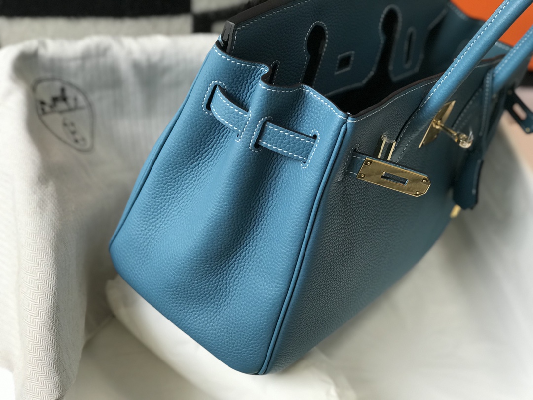 Hermes 𝑫𝒓𝒆𝒂𝒎 𝒃𝒂𝒈 ♥ Bɪʀᴋɪɴ denim blue