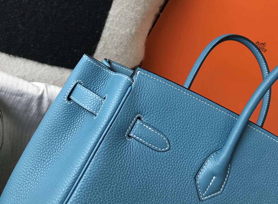 Hermes 𝑫𝒓𝒆𝒂𝒎 𝒃𝒂𝒈 ♥ Bɪʀᴋɪɴ denim blue