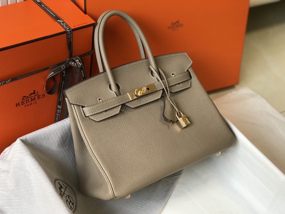 𝑫𝒓𝒆𝒂𝒎 𝒃𝒂𝒈 ♥ Bɪʀᴋɪɴ turtledove gray/gold