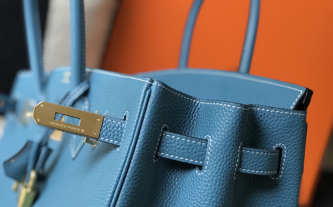 Hermes 𝑫𝒓𝒆𝒂𝒎 𝒃𝒂𝒈 ♥ Bɪʀᴋɪɴ denim blue