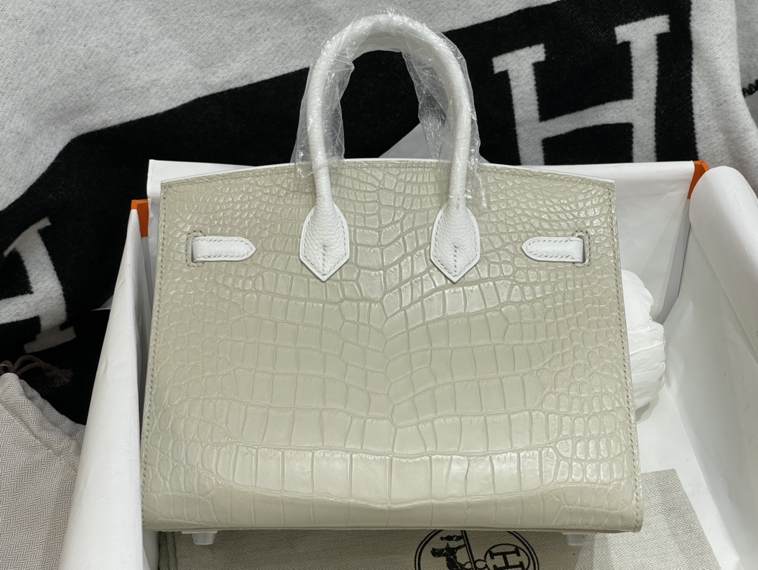 Hermès: Small House Bag 25CM. In stock🈶️ American crocodile