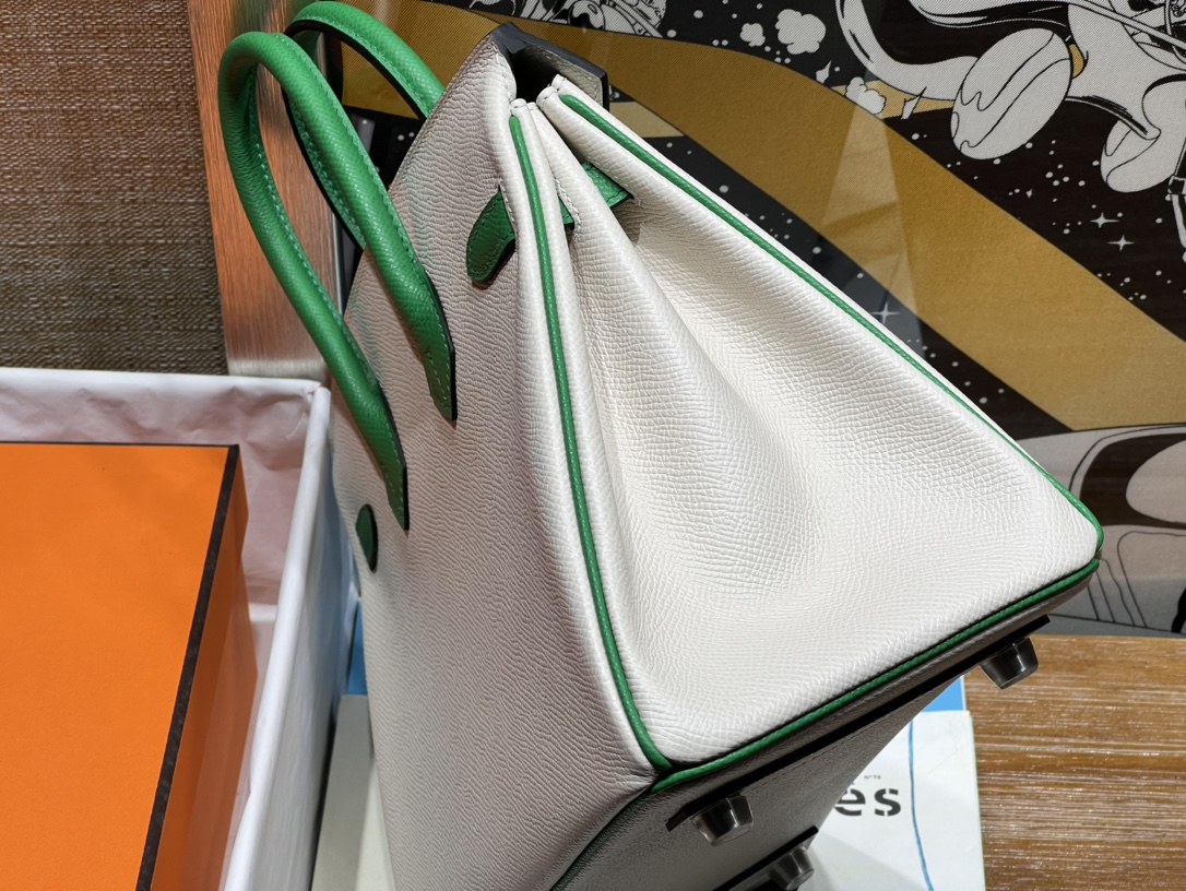 Hermès Birkin 25cm10 Milkshake White