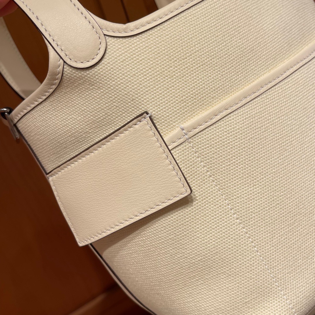 Hermès cargo picotin vegetable basket canvas,